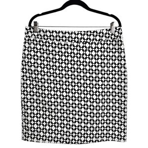 CYNTHIA Rowley Black and White Pencil Skirt